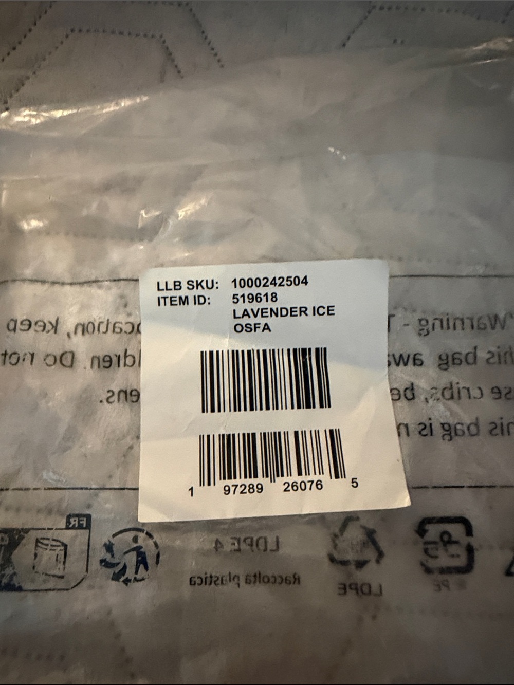 L.L. Bean Lavender Ice Folded Cuff Beanie-NEW WITH TAGS - Picture 4 of 4